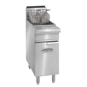 Imperial IRF-50-OP 50 Lbs. Gas Range Match Floor Deep Fryer | 140,000 BTU