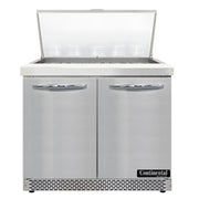 Continental Refrigerator SW36N15M-FB Refrigerated Counter, Mega Top Sandwich / Salad Unit