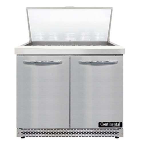 Continental Refrigerator SW36N15M-FB Refrigerated Counter, Mega Top Sandwich / Salad Unit