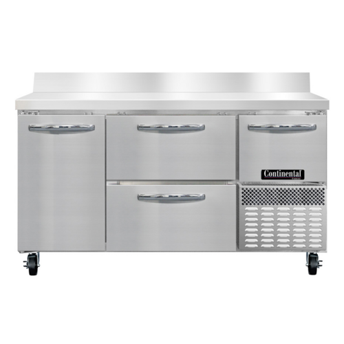 Continental Refrigerator FA60SNBS-D Freezer Counter, Work Top