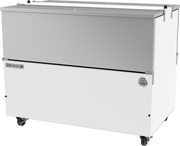 Beverage Air ST49HC-W 49" White Dual Sided Cold Wall Milk Cooler | 12 Crate Capacity