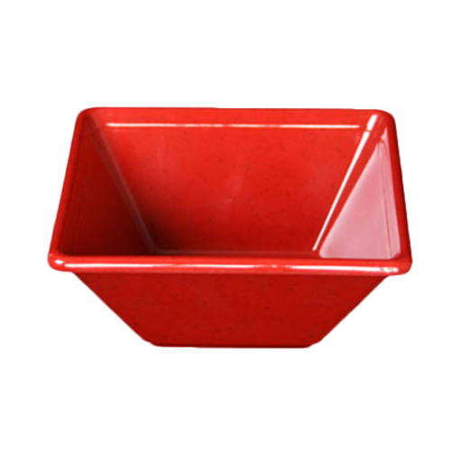 Thunder Group 8oz Passion Red Square Melamine Bowl | Model No. PS5005RD