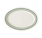 G.E.T. OP-120-EM Emerald 12" x 9" Oval Melamine Platter | Case of 12