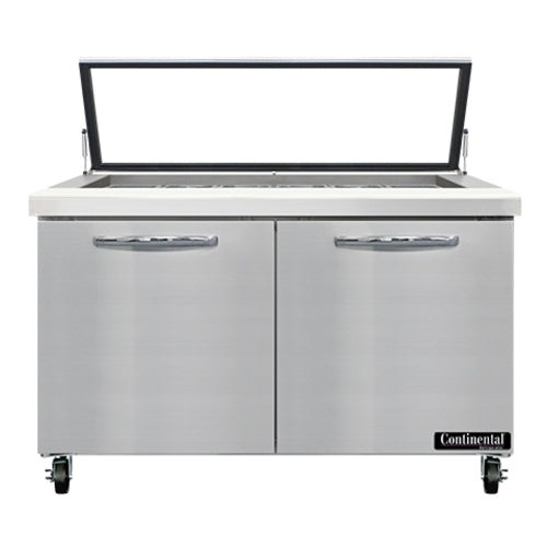 Continental Refrigerator SW48N18M-HGL Refrigerated Counter, Mega Top Sandwich / Salad Unit