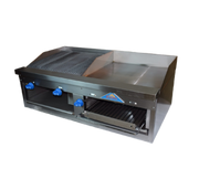Comstock-Castle FHP48-2RB-24B 48" Countertop Gas Griddle, Charbroiler & Cheesemelter Combo | 116,000 BTU