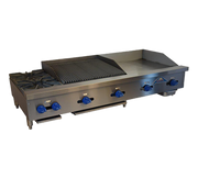 Comstock-Castle FHP60-24-2LB 60" Countertop Gas Hot Plate, Griddle & Charbroiler Combo | 170,000 BTU