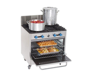 Comstock-Castle FK430-1.5RB 36" Gas Charbroiler & 2-Burner Heavy Pot Range w/ 31.5" Oven | 150,000 BTU