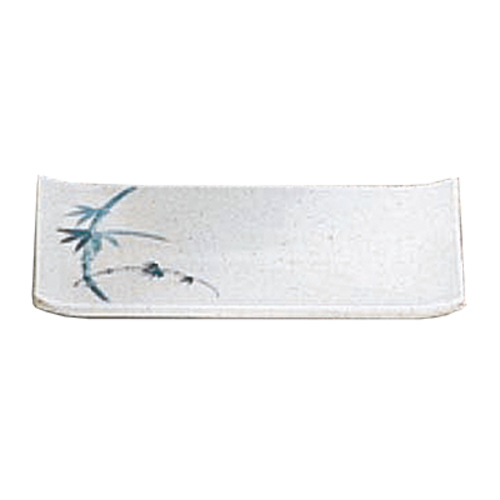 Thunder Group 1535BB Blue Bamboo 5 1/4" X 3 1/4" Square Plate | Case of 12