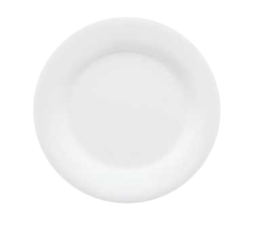 G.E.T. WP-9-DW Diamond White 9" White Melamine Plate | Case of 24