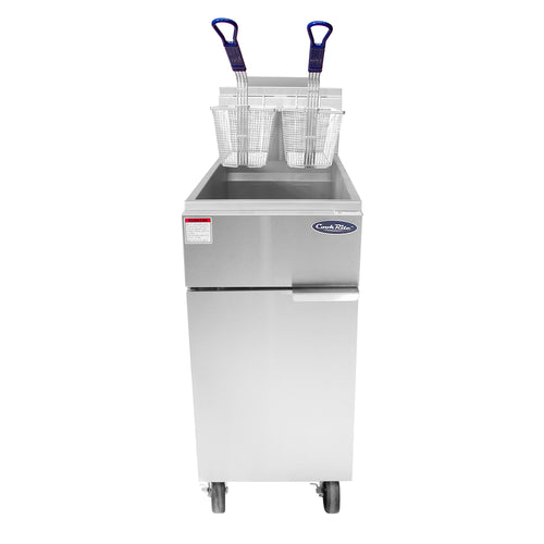 Atosa CookRite ATFS-40-NG 40 lb. Full Pot Deep Fryer