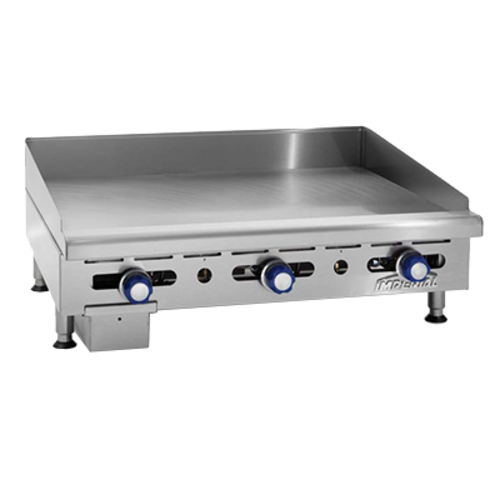 Imperial Range IMGA-3628 36" Gas Griddle w/ 3/4" Smooth Plate | 90,000 BTU