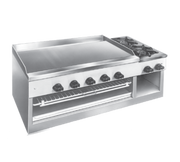 Comstock-Castle 11301B 40" Countertop Gas Griddle, Hot Plate & Cheesemelter Combo | 74,000 BTU