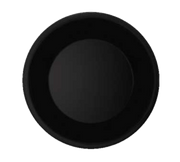 G.E.T. WP-9-BK Black Elegance 9" Black Melamine Plate | Case of 24