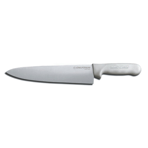 Dexter Russell S145-10PCP 10" Sani-Safe Chef's Knife | Polypropylene White Handle