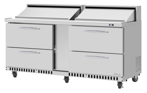 Turbo Air PST-72-D4-FB-N Mega Top Sandwich / Salad Prep Table