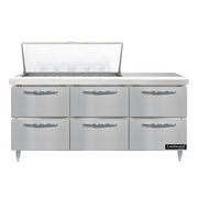 Continental Refrigerator D72N18M-D Refrigerated Counter, Mega Top Sandwich / Salad Unit