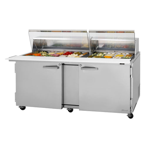 Turbo Air PST-72-30-N-CL Mega Top Sandwich / Salad Prep Table