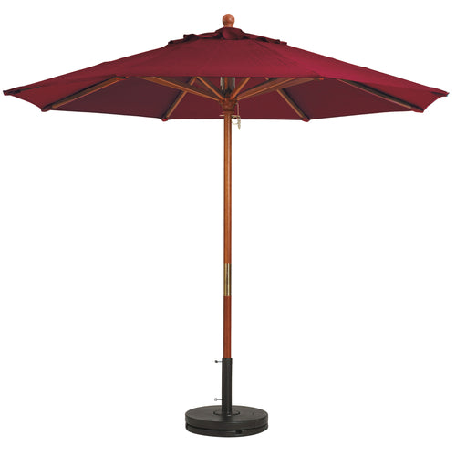 Grosfillex 98912731 Burgundy 9 ft Market Umbrella