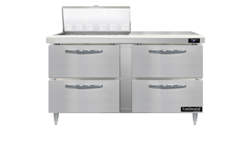 Continental Refrigerator D60N12M-D Refrigerated Counter, Mega Top Sandwich / Salad Unit