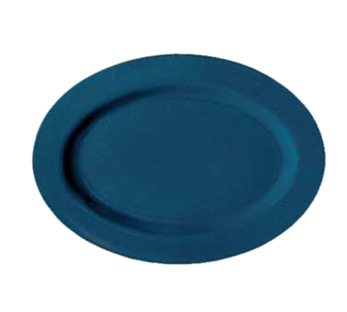 G.E.T. M-4020-TB Texas Blue 14" x 10" Oval Melamine Platter | Case of 12