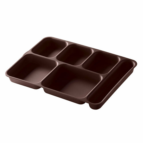 Cambro 10146DCP Separator 6 Compartment Tray | 10" x 14"