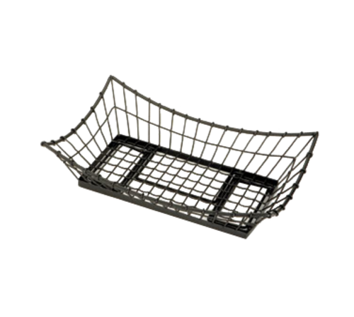 Tablecraft GMT2113 Grand Master Transformer 21" x 13" x 5-1/2" Black Metal Tabletop Basket