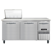Continental Refrigerator RA68N12M Refrigerated Counter, Mega Top Sandwich / Salad Unit