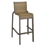 Grosfillex US300599 Sunset Stacking Outdoor Bar Stool | Fusion Bronze