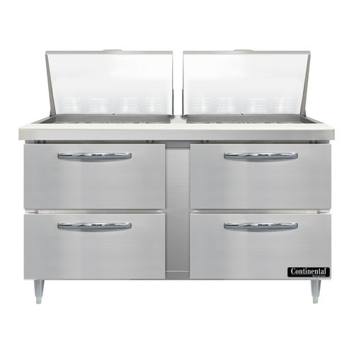 Continental Refrigerator D60N24M-D Refrigerated Counter, Mega Top Sandwich / Salad Unit