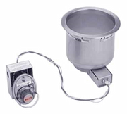 Wells SS-8D 7 qt Drop-In Round Hot Food Well w/Drain | 450 Watts