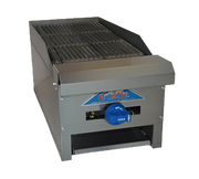 Comstock-Castle ELB12 12" Manual Countertop Gas Lava Rock Charbroiler | 30,000 BTU