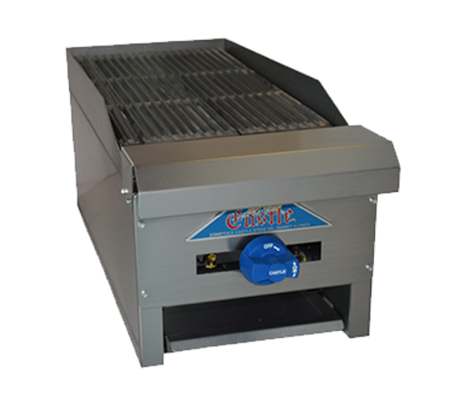 Comstock-Castle ELB12 12" Manual Countertop Gas Lava Rock Charbroiler | 30,000 BTU