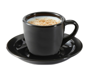 G.E.T. SU-4-BK Black Elegance 4-1/2" Black Melamine Saucer | Case of 48
