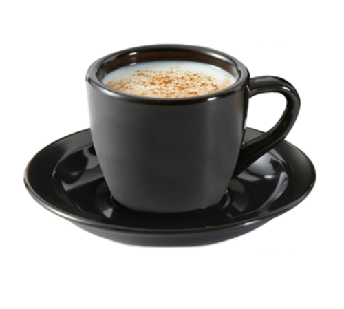 G.E.T. SU-4-BK Black Elegance 4-1/2" Black Melamine Saucer | Case of 48