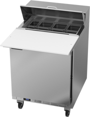 Beverage Air SPE27HC-C 27" 1 Door Refrigerated Sandwich Prep Table | (6) 1/6 Pan