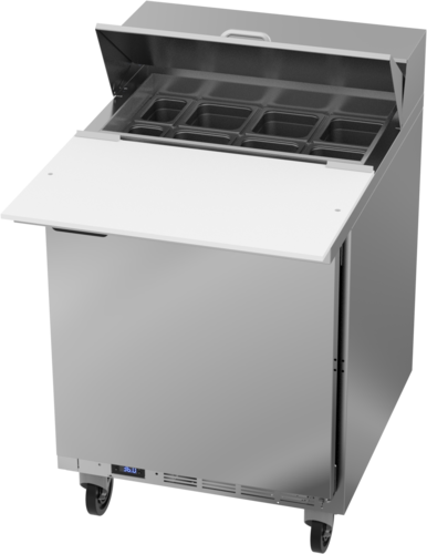 Beverage Air SPE27HC-C 27" 1 Door Refrigerated Sandwich Prep Table | (6) 1/6 Pan