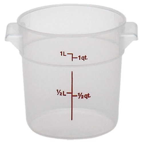Cambro RFS1PP190 1 qt. Round Storage Container