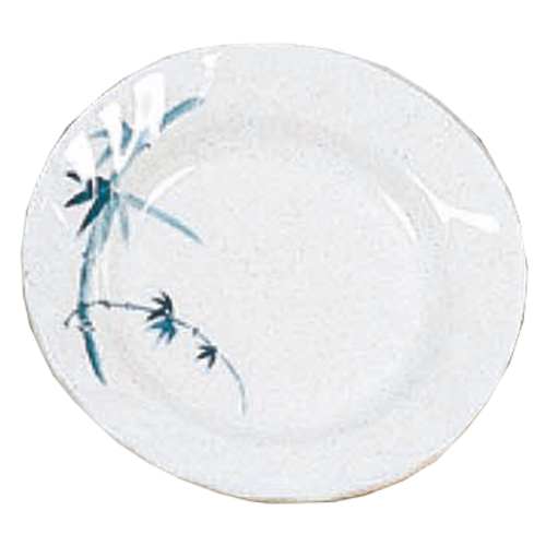 Thunder Group 1209BB Blue Bamboo 9 1/4" Curved Rim Plate | Case of 12