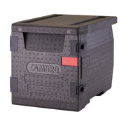 Cambro EPP300110 Cam GoBox 63.4 Qt. Eco-Friendly Insulated Food Pan Carrier | Front Loading