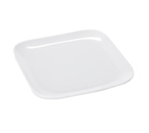 G.E.T. CS-6114-W Siciliano White 4" Square Melamine Plate | Case of 48
