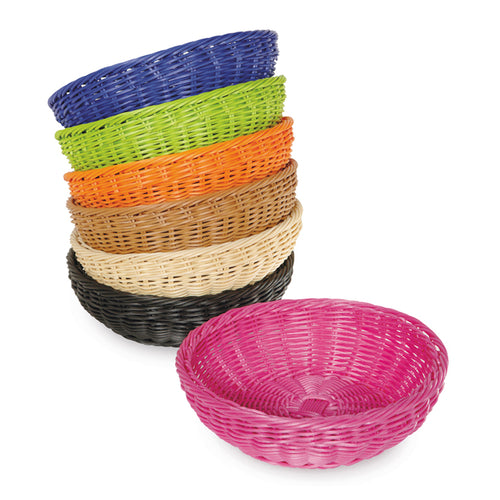 G.E.T. WB-1512 11-1/2" Round Polyweave Basket