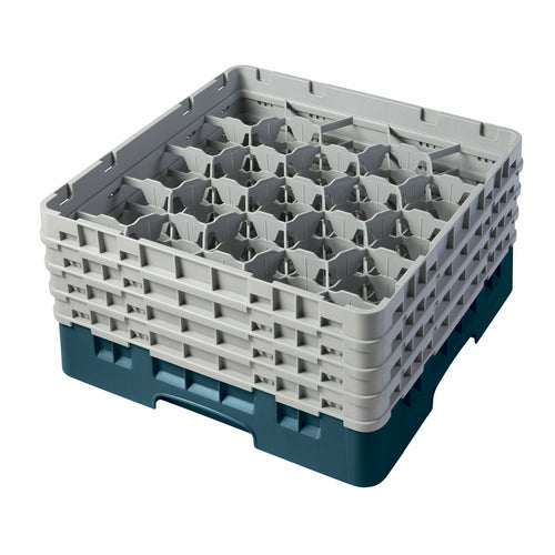 Cambro 20S800 Camrack 20 Compartment Glass Rack w/ 4 Extenders