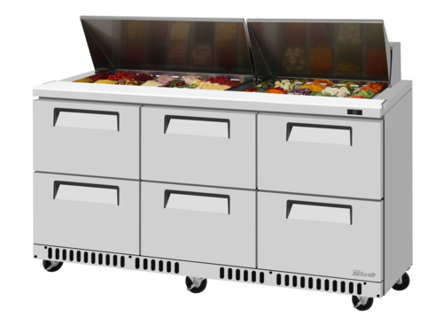 Turbo Air TST-72SD-D6-FB-N Sandwich / Salad Prep Table