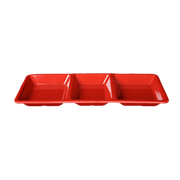 Thunder Group 15"(l) x 6-1/4"(w) x 1-3/8"(d) Passion Red Melamine Serving Tray | Model No. PS5103RD