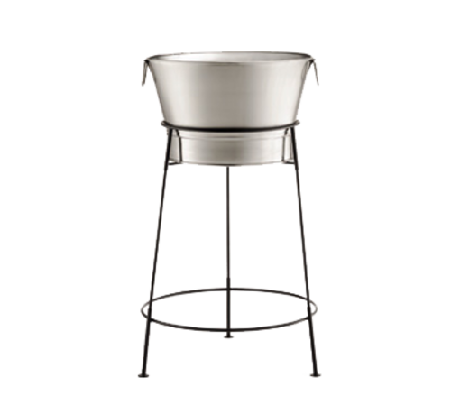 Tablecraft BT2137N 11 Gallon Round Beverage Tub w/ Stand