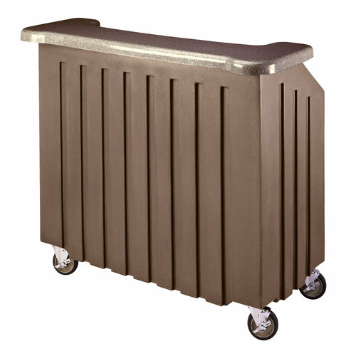 Cambro BAR540DS Cambar 54" Economy System Portable Bar w/ 100 lb. Ice Sink and Decorative Countertop