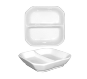 International Tableware FA2-5 5" x 5" x 3/4"H Compartment Sauce Dish | Case of 36