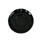 Thunder Group 6-1/2" Black Pearl Melamine Saucer | Model No. RF1065BW