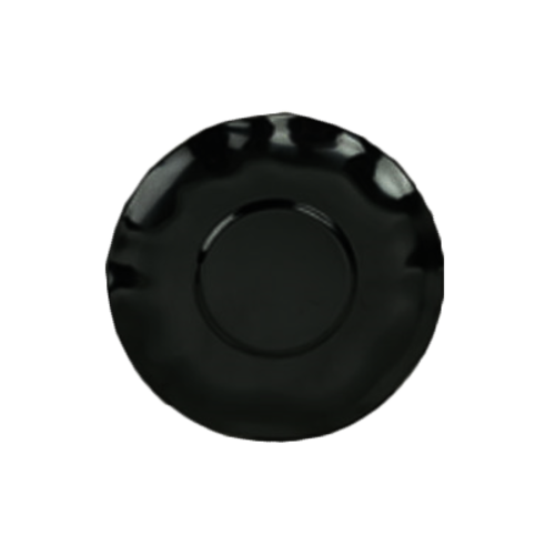 Thunder Group 6-1/2" Black Pearl Melamine Saucer | Model No. RF1065BW