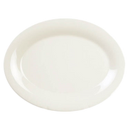 Thunder Group CR213V Ivory 13 1/2" X 10 1/2" Platter | Case of 12